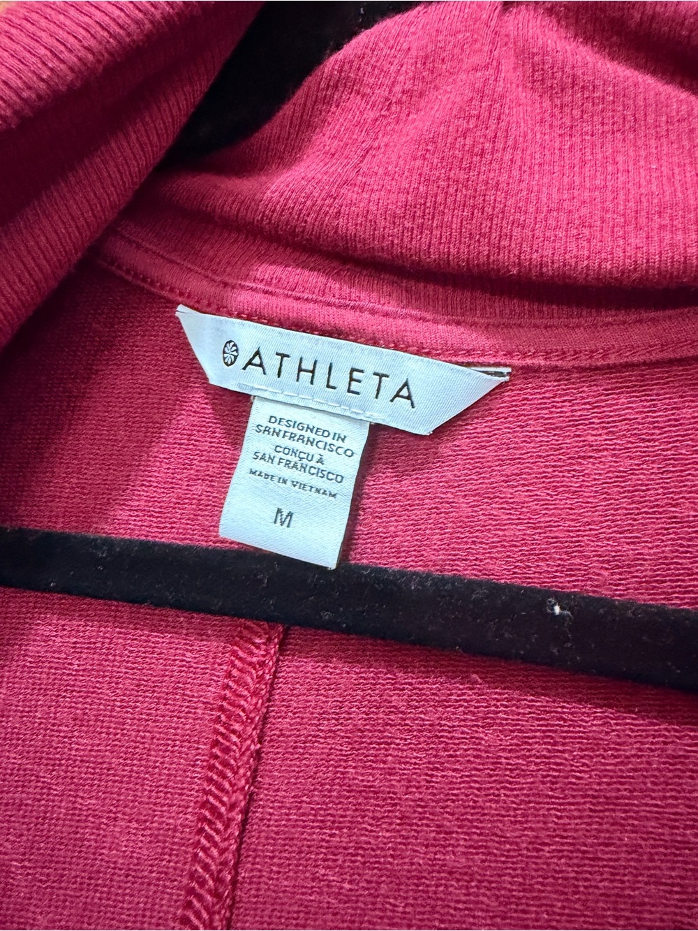 Athleta Draped Open-Front Cardigan in Raspberry - Picture 4 of 7